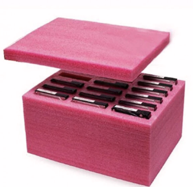 Ứng dụng mút xốp PE foam Chèn lót và cố định hàng gia dụng trong thùng